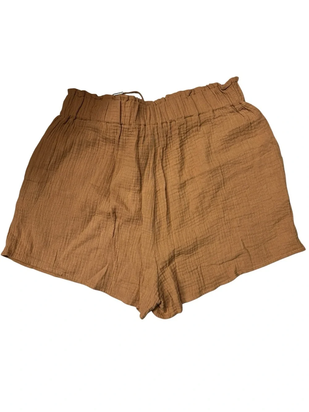 Women's Rust Brown Drawstring Shorts